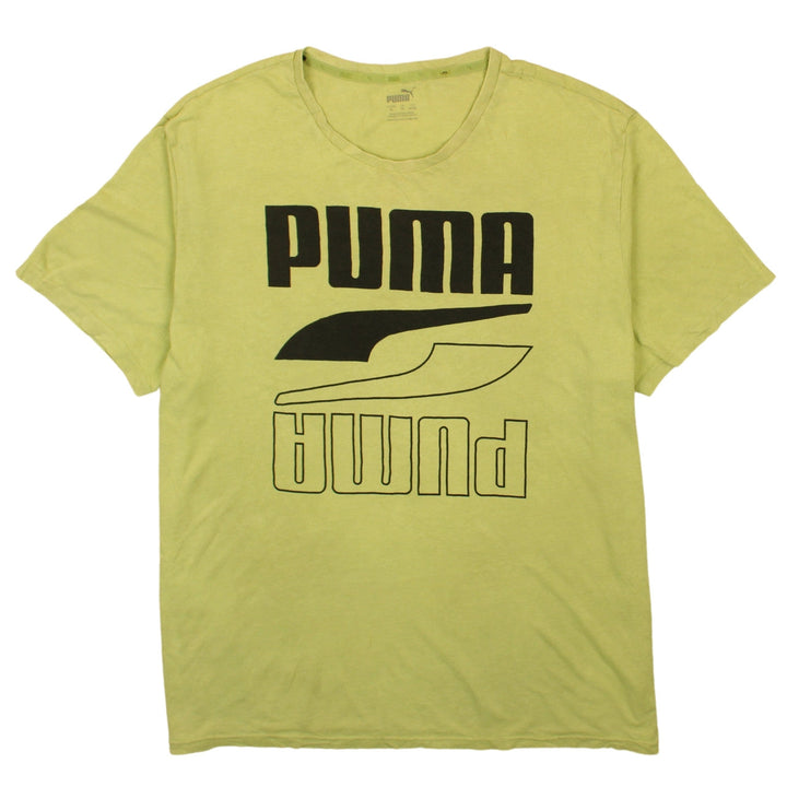 PUMA Men's Green XL Graphic Logo Crew Neck T-Shirt