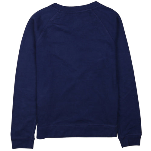 Levi's Womens Navy Blue Logo Crew Neck Pullover Sweatshirt XS