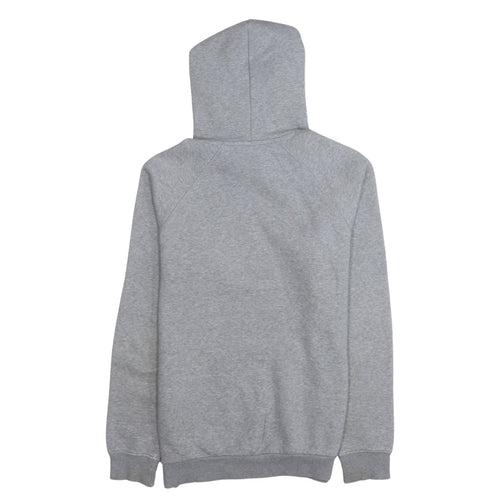 Adidas Men's Grey Pullover Hoodie Small Logo Sports Fleece