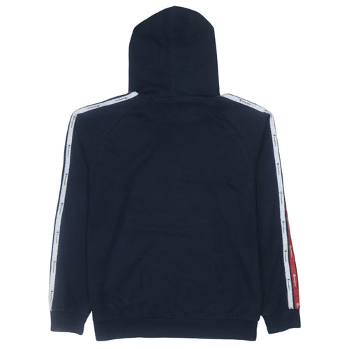 Champion Boys Black Pullover Hoodie 2XL Logo Tape Fleece Sweatshirt