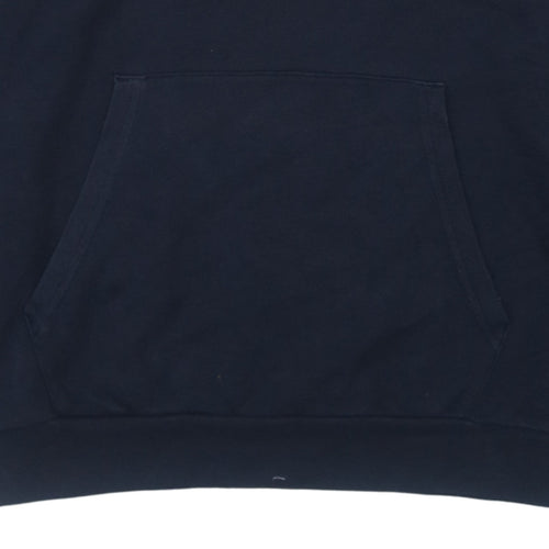 Champion Boys Black Pullover Hoodie 2XL Logo Tape Fleece Sweatshirt
