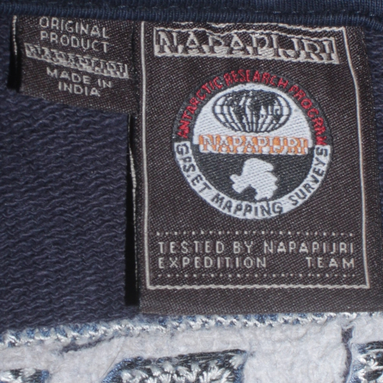 Napapijri Men's Blue Full Zip Hoodie 2XL Cotton Outdoor Style