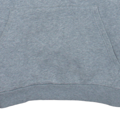 adidas Men's Grey Pullover Hoodie Medium Fleece Sportswear