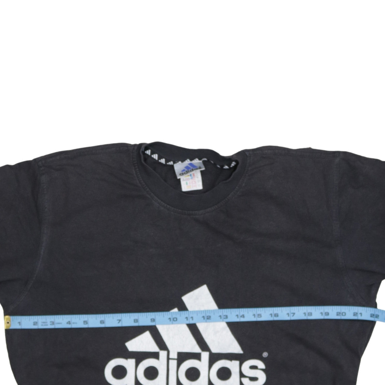 Adidas Men’s Black Logo Sports Graphic Cotton T-Shirt L