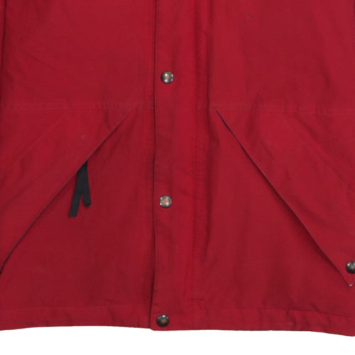 The North Face Men's Red Waterproof Hooded Parka Jacket Size S