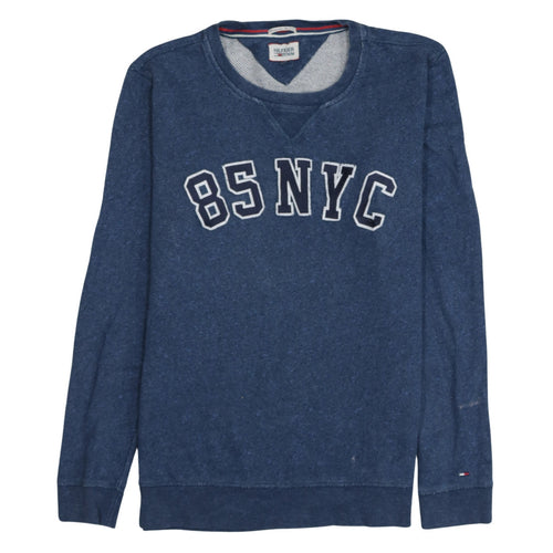 Tommy Hilfiger Men’s Blue 85 NYC Crew Neck Sweatshirt Size L