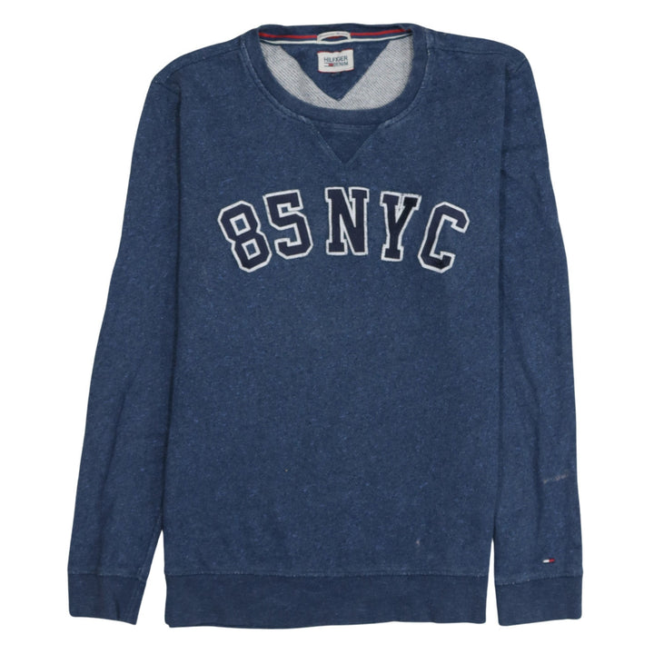 Tommy Hilfiger Men’s Blue 85 NYC Crew Neck Sweatshirt Size L
