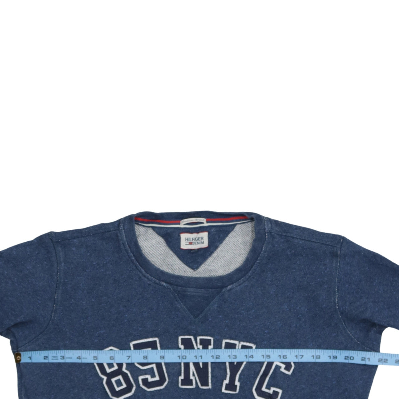 Tommy Hilfiger Men’s Blue 85 NYC Crew Neck Sweatshirt Size L