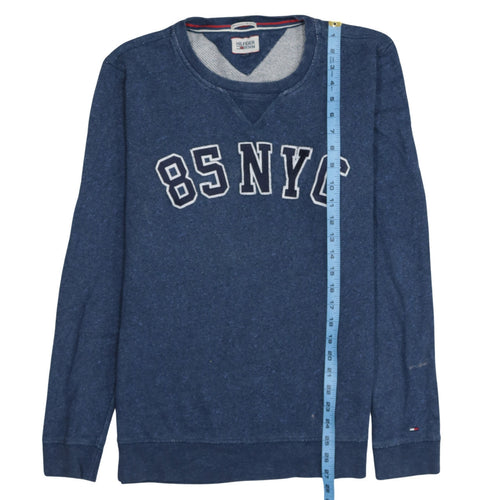 Tommy Hilfiger Men’s Blue 85 NYC Crew Neck Sweatshirt Size L
