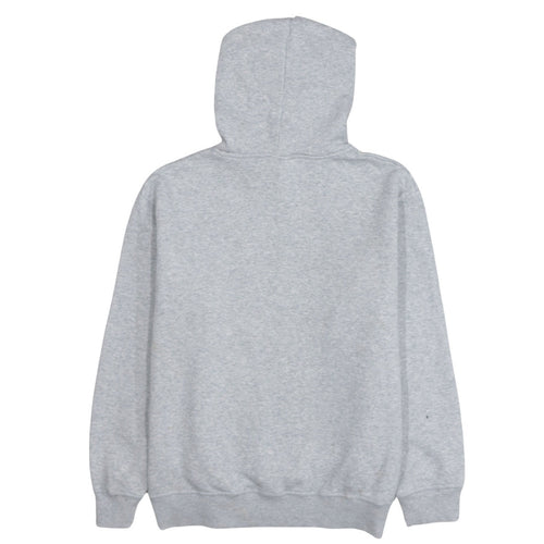 Umbro Men Grey Pullover Hoodie S Fleece Logo Sportswear