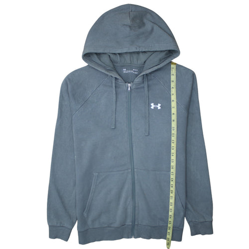 Under Armour Men’s Grey Full Zip Hoodie L Fleece Sportswear