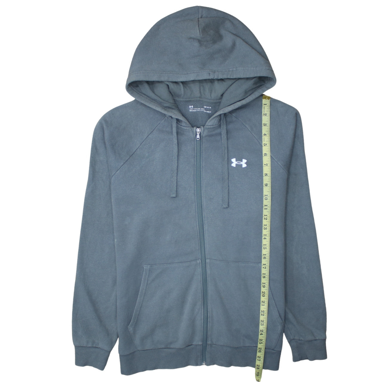 Under Armour Men’s Grey Full Zip Hoodie L Fleece Sportswear