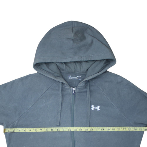 Under Armour Men’s Grey Full Zip Hoodie L Fleece Sportswear