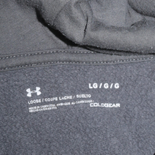 Under Armour Men’s Grey Full Zip Hoodie L Fleece Sportswear