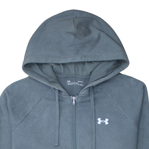 Under Armour Men’s Grey Full Zip Hoodie L Fleece Sportswear