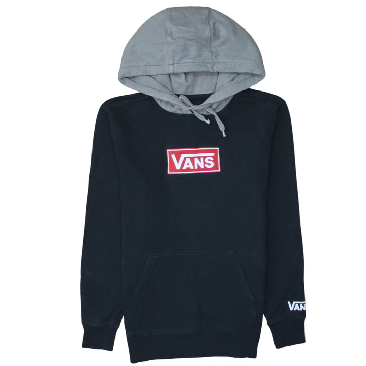 Vans Men's Black Pullover Hoodie XS Logo Fleece Skate Sweatshirt