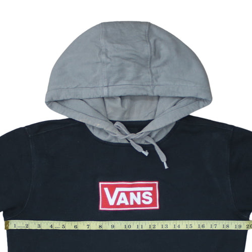 Vans Men's Black Pullover Hoodie XS Logo Fleece Skate Sweatshirt