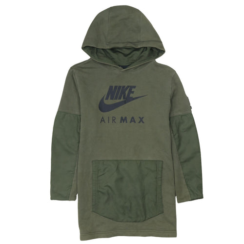 Nike Boys Green Air Max Pullover Hoodie 12-13 Years Long Sleeve Logo