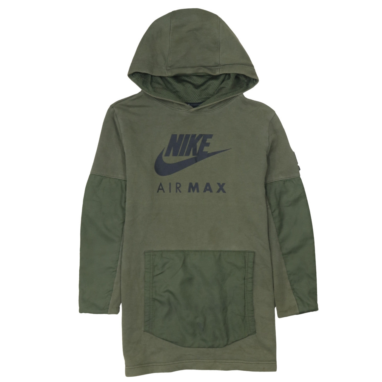 Nike Boys Green Air Max Pullover Hoodie 12-13 Years Long Sleeve Logo