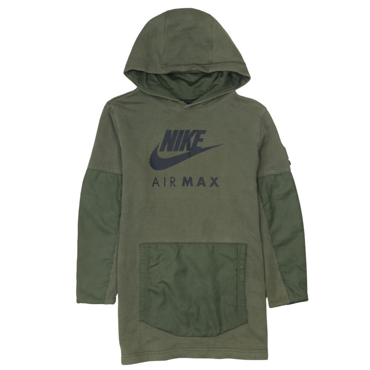 Nike Boys Green Air Max Pullover Hoodie 12-13 Years Long Sleeve Logo