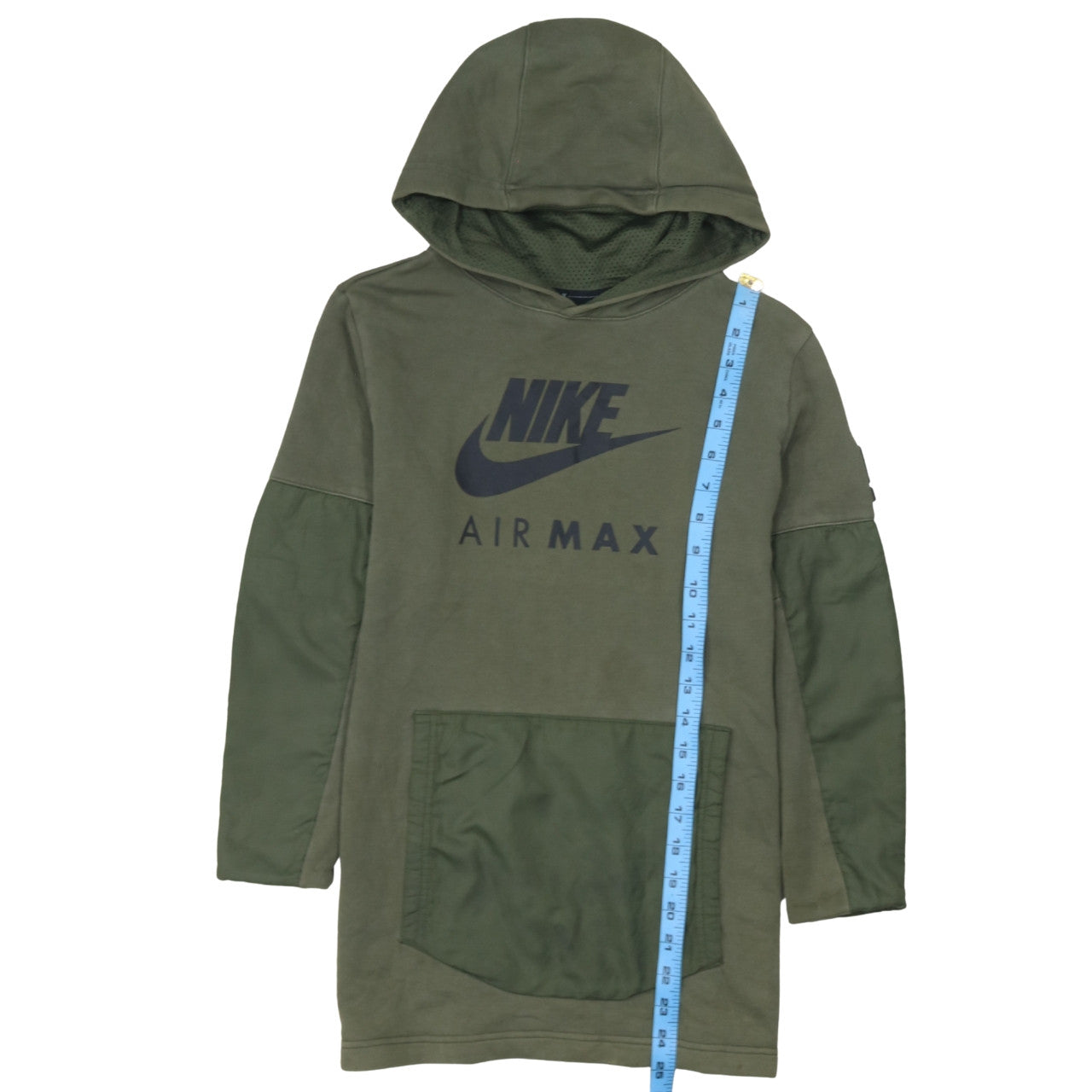 Nike Boys Green Air Max Pullover Hoodie 12-13 Years Long Sleeve Logo