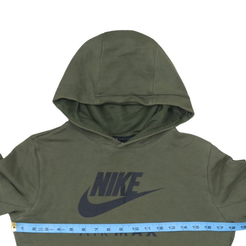 Nike Boys Green Air Max Pullover Hoodie 12-13 Years Long Sleeve Logo