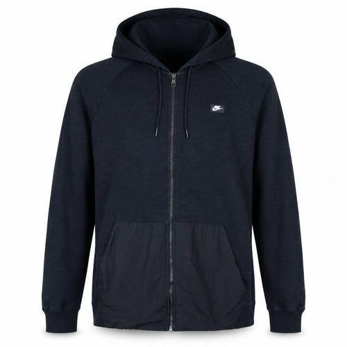 Nike Men’s Black Full Zip Hoodie XL Cotton Logo Sportswear