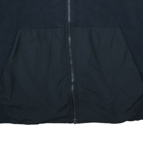 Nike Men’s Black Full Zip Hoodie XL Cotton Logo Sportswear