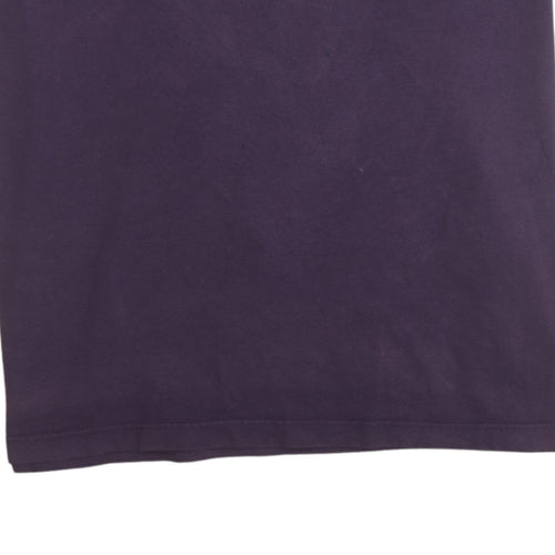 Levi's Men's Purple Graphic Logo T-Shirt Medium Cotton Crew Neck