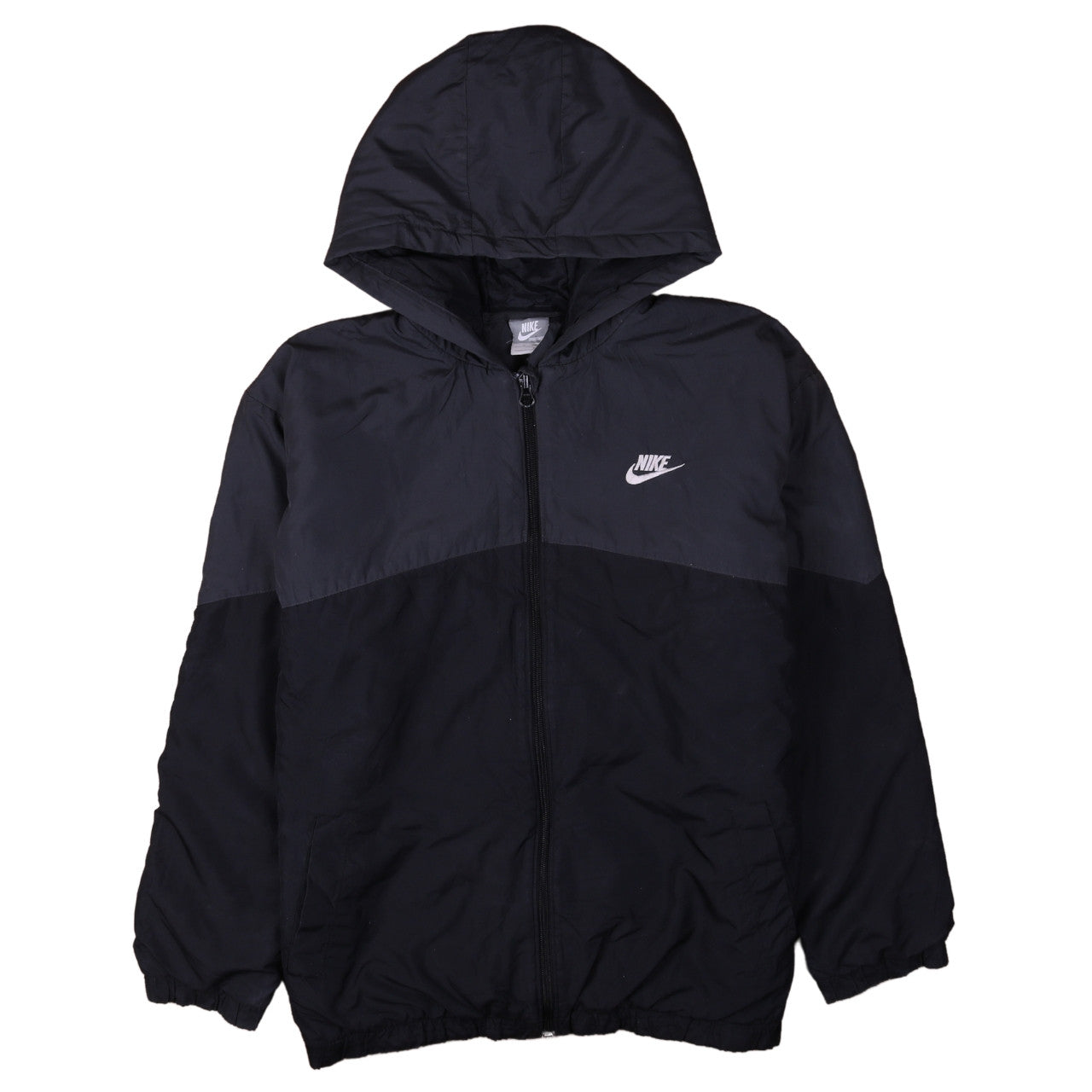 Nike Boys Black XL Windbreaker Hooded Jacket