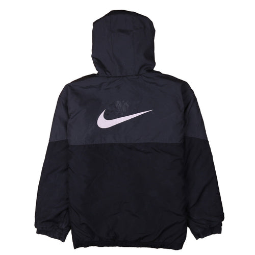 Nike Boys Black XL Windbreaker Hooded Jacket