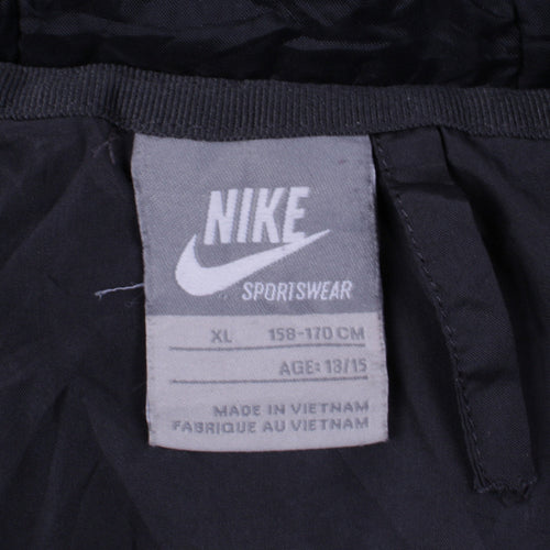 Nike Boys Black XL Windbreaker Hooded Jacket