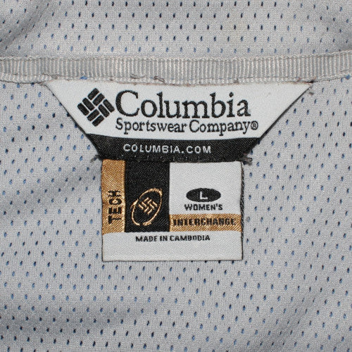 Columbia Womens Blue Fleece Full Zip Jacket Size L