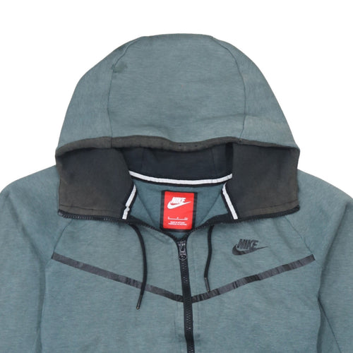Nike Womens Green Full Zip Hoodie Small Hooded Sweatshirt