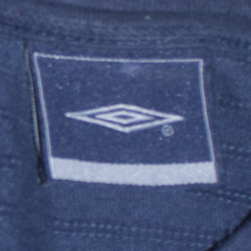 Umbro Men's Blue Crew Neck Sports T-Shirt Medium