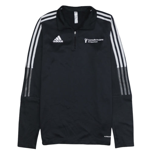 adidas Mens Black M 1/4 Zip Cornwallis Academy PE Sweatshirt