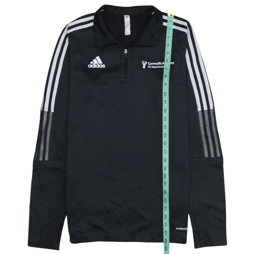 adidas Mens Black M 1/4 Zip Cornwallis Academy PE Sweatshirt