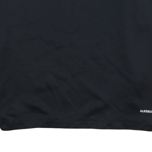adidas Mens Black M 1/4 Zip Cornwallis Academy PE Sweatshirt
