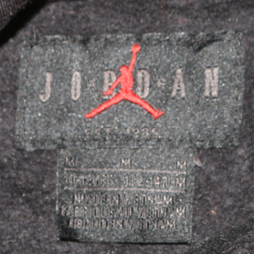 Jordan Boys Black Multicolour Graphic Pullover Hoodie Size M