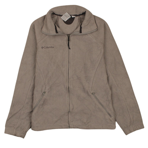 Columbia Women's Beige Fleece Zip Jacket Size S Outdoor Casual