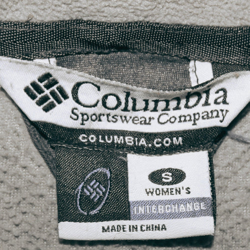 Columbia Women's Beige Fleece Zip Jacket Size S Outdoor Casual
