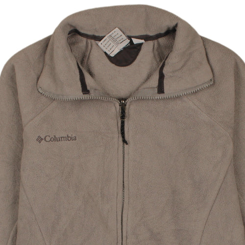 Columbia Women's Beige Fleece Zip Jacket Size S Outdoor Casual