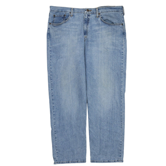 Wrangler Men's Blue Relaxed Fit Straight Jeans Size 38x29 Light Wash Denim
