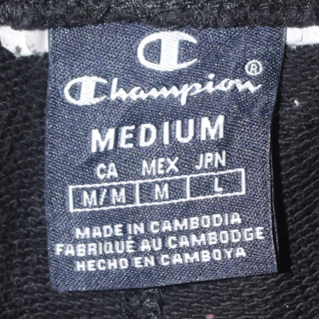 Champion Women Black Fleece Sweatpants Medium Regular Fit