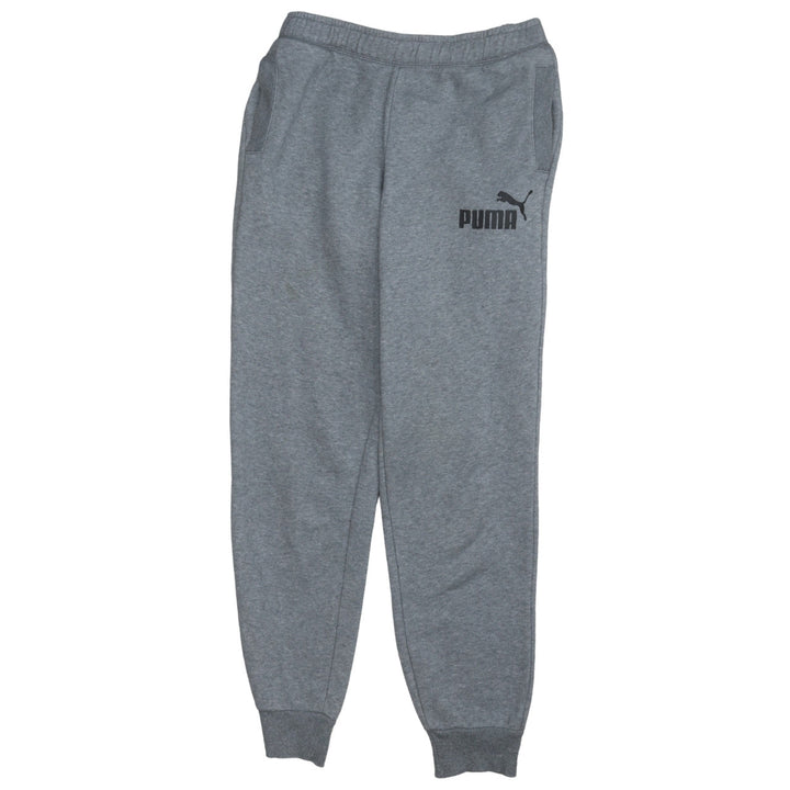Puma Boys Grey Jogger Trousers 14 Years Regular Fit Fleece Sweatpants