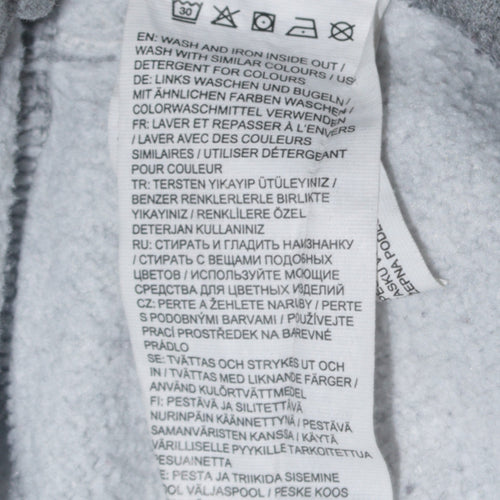 Puma Boys Grey Jogger Trousers 14 Years Regular Fit Fleece Sweatpants