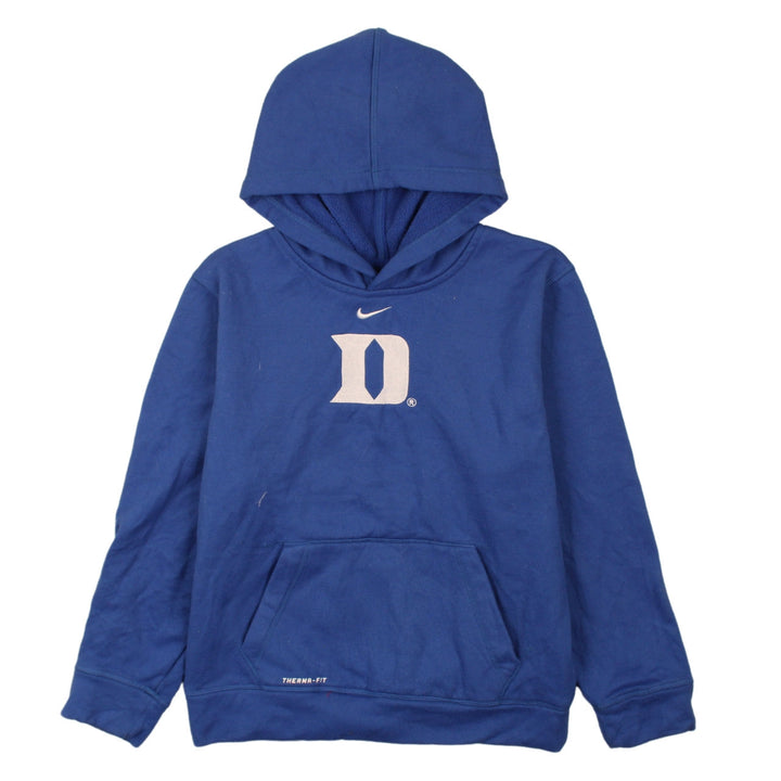 Nike Women Blue Therma-Fit Pullover Hoodie L 16/18 Duke Logo