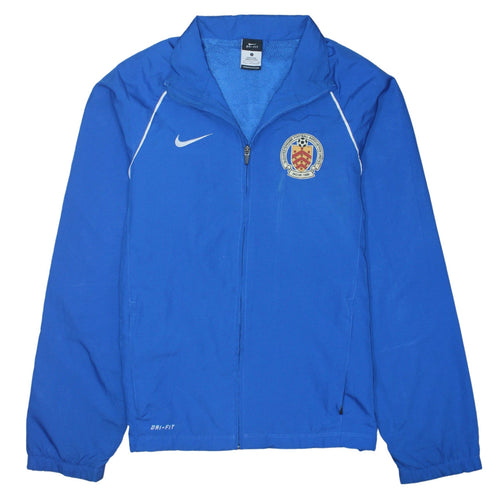 Nike Men's Blue Dri-Fit Football Windbreaker Jacket Size S