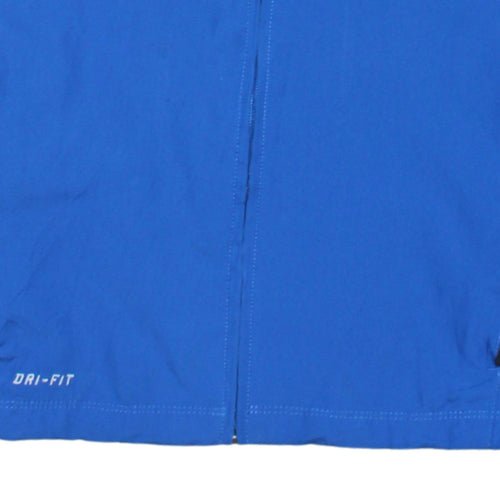 Nike Men's Blue Dri-Fit Football Windbreaker Jacket Size S