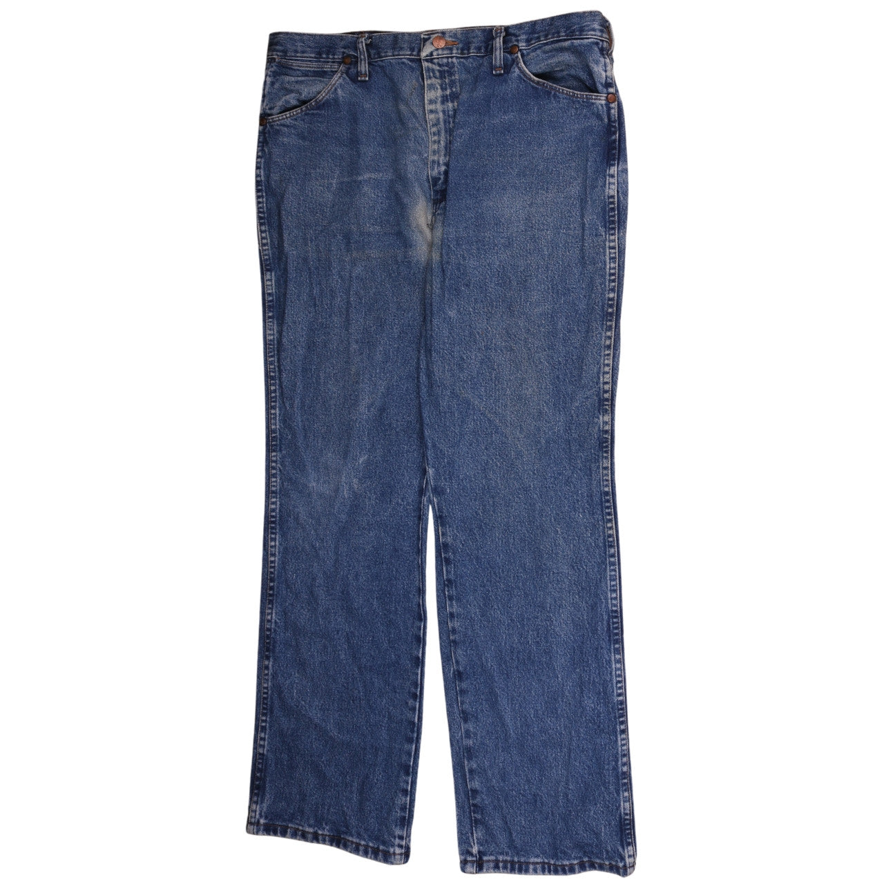 Wrangler Men's Blue Straight Leg Denim Jeans 36x30